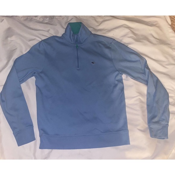 Vineyard Vines Jersey Sweater Size XS Blue Shep Shirt Whale Logo Academia Preppy - Picture 10 of 10